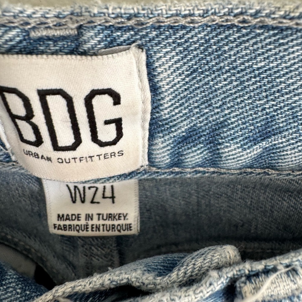 Urban Outfitters BDG High Rise Baggy Light Blue Straight Jeans - Picture 3 of 6